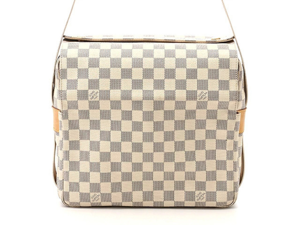 LOUIS VUITTON Shoulder Bag Damier Azur White Naviglio